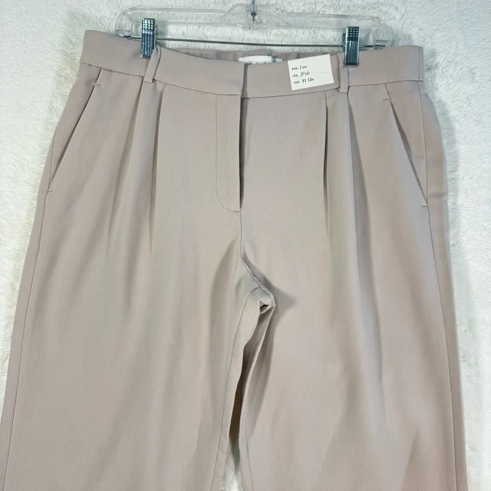 Abercrombie & Fitch Sloane Low Rise Tailored Wide Leg Pant Women’s 12 Career NEW